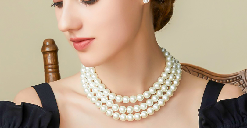 Three-Strand Pearl Necklace